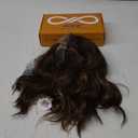 Brown Highlight Synthetic Lace Front Wig,Short Curly Bob Wig,Shoulder Length Wig for Women Daily Use 14IN