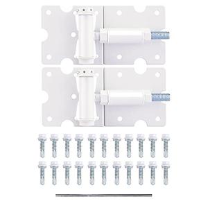 Self-Closing Gate Hinges, Heavy Duty for Vinyl/Wood/Metal Fence, Pack of 2, with Self-Tapping Screws and Adjuster Tool