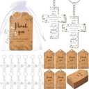 Equsion 60 Set Funeral Favors Celebration of Life Favors Acrylic Keychains for Funeral Memorial Party Guest Return Gifts(Cross)
