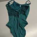 Lanbodance Women's Camisole Leotard for Ballet Dance grils Bodysuit with Adjustable Straps,Small, Dark Green