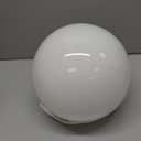 7.8 Inch Ball Table Lamp with Glass Shade Stylish Ball Light Lamp for Bedroom Living Room and Bookshelf Modern Design Perfect for Home Decor, Without Bulb