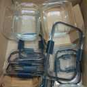 Rubbermaid Brilliance Glass Food Storage Containers, Assorted Sizes, Set of 9, BPA-Free, Leak-Proof, Clear