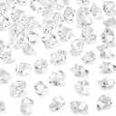 DomeStar Fake Ice, 150PCS Fake Diamonds, Plastic Diamonds Acrylic Rocks Vase Fillers for Centerpieces Wedding Party Table Scatter Food Display
