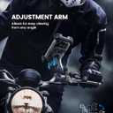 Lamicall Motorcycle Phone Mount Holder - [Dual Vibration Dampener] [Metal Adjustment Arm] Motorcycle Cell Phone Holder, Bike Handlebar Phone Mount, Gifts for iPhone 16 15 14 Pro Max, 4.7-6.7" Phones