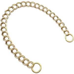 Errienpin 23.6 Inch Chunky Purse Chain Handles | Double Chain with Oversized O Ring | Short Strap Replacement for Handbags & Shoulder Bags(Brass)