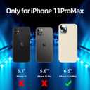 4 x [5 in 1 for iPhone 11 Pro Max Case 6.5, with 2 Pack Screen Protector + 2 Pack Camera Lens Protector, Liquid Silicone Slim Shockproof Protective Phone Case [Microfiber Lining] (Stone)