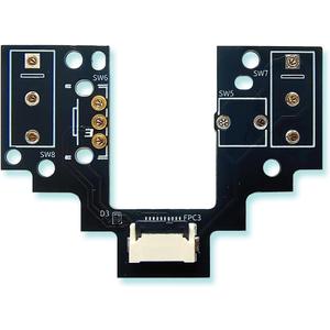 Hot-Swap Micro Switch PCB Kit for Logitech G Pro X Superlight 2 Lightspeed GPW4 Mice – ENIG Gold Pads, 6-Claw Clamps | Fix Double-Click & Customize Clicks