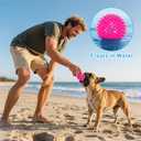 6-Pack 3.5 LED Light-Up Squeaky Dog Toy Balls Durable Interactive Glow Fetch Toys for Aggressive ChewersBPA Free Non-Toxic, Spiky Puppy Chew Balls