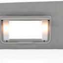 NHILES Left Driver Side Sun Visor Fits for Honda Pilot 2016-2022 Honda Ridgeline 2018-2020 Replacement Sun Shade # 83280-TG7-A12ZB (Wisteria Light Gray)