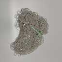 50-Pack Dog Tag Chain Ball Chain Necklace Bulk, Beaded Necklace Chains for Jewelry Making DIY Crafts, Military Blank Dog Tag Necklace for Men, Silver Nickel Plated Metal 24" Long 2.4mm Ball Bead Chain