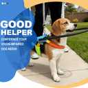 Protective Dog Halo for Blind Dogs, Adjustable Protective Ring Harness for Visually Impaired Dogs,Safe Navigation Aid for Visually Impaired Dogs (XS for 17-21in)