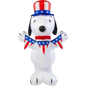 Rubies Peanuts: Snoopy Patriotic Inflatable, 3.5 Feet Tall