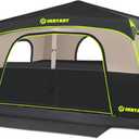 HINSTANT Instant Tent, 6 Person Blackout Tents for Camping with Top Rainfly
