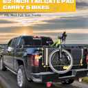62" Heavy-Duty Truck Tailgate Bike Pad for Mountain Bikes, BMX, Ebikes & More | Truck Tailgate Cover with Reflective Strips & Tool Pockets | Fits Full-Size Trucks, Carries 5 Bikes