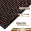 Yimobra Doormat Outdoor Indoor Entrance 36 x 24, All-Season All-Weather Front Door Mat, 100% Waterproof Welcome Matt for Floor Garage Outside Entry, Stain and Fade Resistant