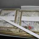 VECELO Coffee Table with 2-Tier Storage Shelf X-Frame for Living Room, Office Industrial Style,Easy Assembly, 39 inch Gold