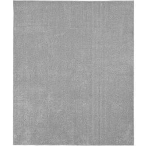 Garland Rug Gramercy Washable Bath Rug – Soft, Plush, Absorbent, Quick-Dry, Durable, Cut-to-Size Unbound Edges for Easy Cutting, 5 ft. x 6 ft., Silver