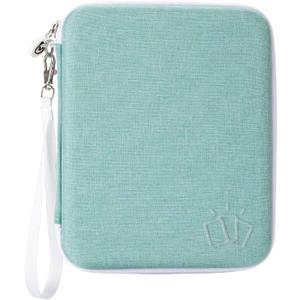 Card Case for Yoto Cards,80-Pockets binder with Zipper,Portable Card Holder Book for Player & Mini Audiobook Cards, Card Binder Holder with Sleeves for Travel(Cyan)