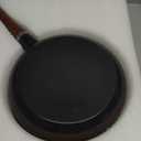 VanlonPro 10-inch Pure Ceramic Frying Pan Skillet - Non-Toxic, PFOA/PFAS/PTFE Free, No Chemical Coating - Healthy Cooking - Solid Wood Handle (Black)