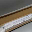 No Drill Cordless Vinyl Mini Blinds,White,24.5" W x 48" H