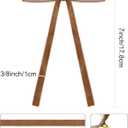 SIMISI RIBBON 24 Pcs Camel Velvet Christmas Tree Bows Door Garland Decor Vintage Wreath Bow (3/8'' Wide, 5 * 7 inch)