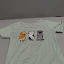 SOLY HUX Girl's Graphic Tees Cute Cartoon Print T Shirts Crew Neck Short Sleeve Summer Tops Green Cartoon 9Y