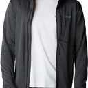 Columbia Men's Park View Fleece Full Zip Hoodie (Large, Black Heather)