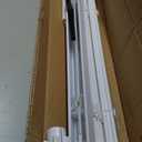 No Tools No Drill Cordless Mini Blinds, 1" L-Shaped Slats Light Filtering Shades, Horizontal Vinyl Blinds for Indoor Windows, White,19.5" Wx 36" H