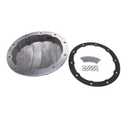 1 Set SHLPDFM Polished Silver Rear Aluminum Nodular Iron GM Differential Cover 10 Bolt 5/16" Bolts Fits for GM 8.5 & 8.6Ring Gear Differentials