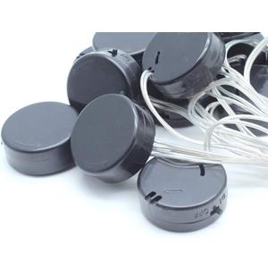 15 PCS Wire Lead Type 3V On/Off Switch Cover CR2032 Coin Button Plastic Holder Case Box