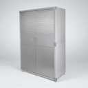 Durable Stainless Steel Mega Storage Cabinet with Secure Locking Mechanism and Adjustable Shelves for Organized Storage, 48" W x 24" D x 72" H (Granite)