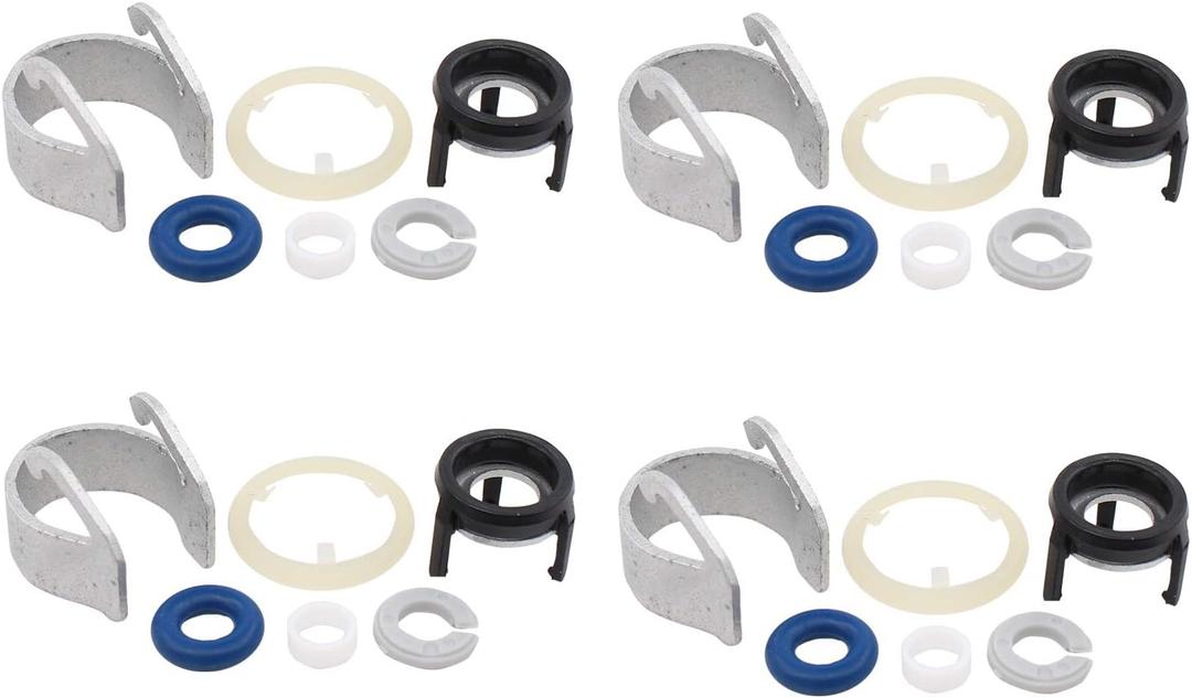 MOTOKU Set of 4 Fuel Injector Seal Repair Kit for A4 A6 Q3 TT Golf Jetta Passat 06J998907