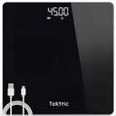 Digital Bathroom Scale for Body Weight - Rechargeable Weight Scale for People with LED Display, KG/LB, 400 lb Capacity, Step-On Technology, Highly Accurate