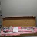 Tepemccu Expandable Gymnastics Bars, Adjustable Height Gymnastic Horizontal Bars, Children Folding Training Bar for Kids (Pink)