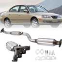 Front & Rear Catalytic Converter for Hyundai Elantra 2004 2005 2006 2.0L, Stainless Steel High Performance (EPA Compliant)