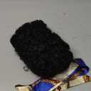Afro Puff Drawstring Ponytail with Bangs Drawstring Ponytail for Women Kinky Curly Hair Clip in Bangs Short Ponytail Hair Extensions Updo Hairpieces (2#)