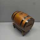 Havmorph Wooden Wedding Card Box for Reception, Brown Whiskey Barrel Gift Card Box with Base, Rustic Wedding Decorations for Party Graduation Baby Shower Birthday Retirement Parties