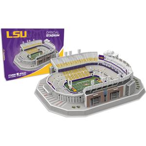 Pro Lion 3D Jigsaw Puzzle of Tiger Big Stadium Construction Building Kits - 88 Pieces | LSU Tigers Football League Gifts for Boys, Adults, Men & Kids Aged 7+ | Puzzles Games Kit for Creative Fans