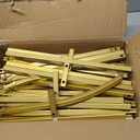 Fivenl Set of 3 Arch Backdrop Stand 7.2FT, 6.6FT, 6FT Gold Wedding Balloon Stand Stable Metal Door Frame for Ceremony Birthday Party Bridal Baby Shower Banquet Decoratio