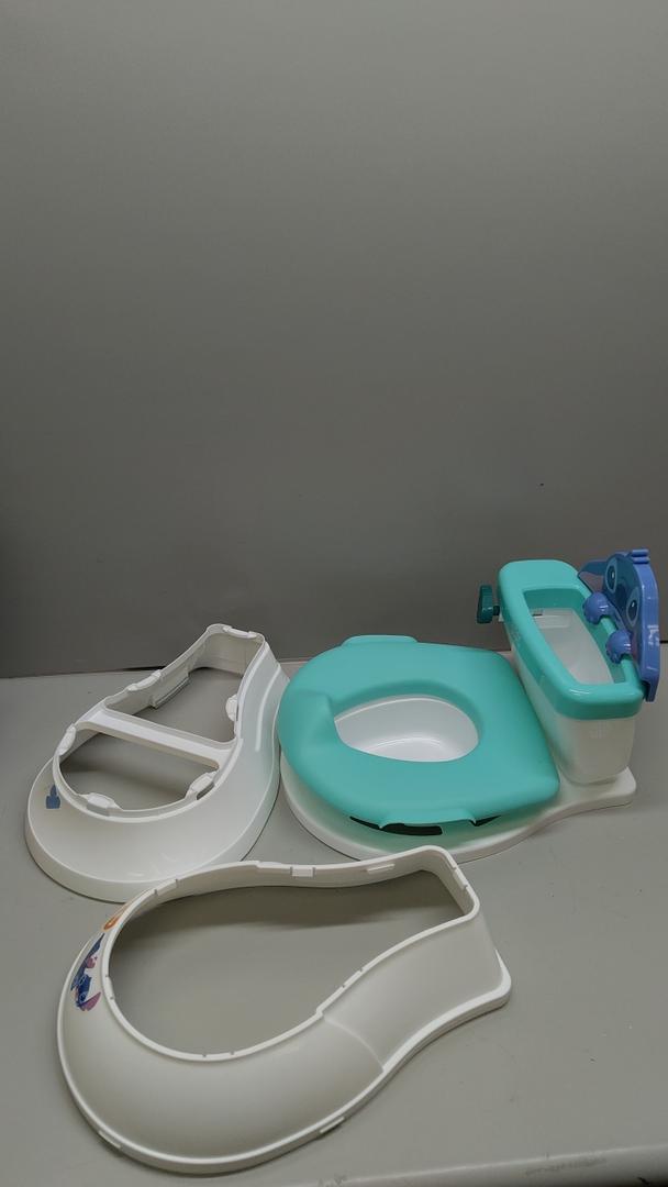 Bright Starts Disney Junior Stitch My Size Potty Training Toilet, Toddler Potty Chair with Flushing & Cheering Sounds, Removable Seat with Splash Guard & Handles, Ages 18+ Months, Up to 50 lbs