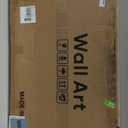 3 Piece Large Framed Colorful Tree Ring Wall Art for Living Room, Vintage Farmhouse Wood Stump Canvas Artwork for Walls, Abstract Rustic Nature Blue Brown Painting Print for Bedroom Hallway 24x36 Inch