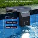 Solar Pool Lights for Inground & Above Ground Pool, 10-Color 4-Mode LED Pool Lights, Underwater Swimming Pool Lights with Timer, Submersible Pool Lights with Remote, Waterproof Design (Black, 1 Pack)