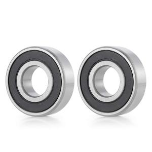 Donepart R16-2RS Bearings, 1 Inch ID x2 Inch OD x1/2" Thick C3 High Speed Pre-Lubricated and Double Rubber Sealed Ball Bearings for Lawn Mower, Wheelbarrow, Go Karts & Industrial Machinery (2 Pack)