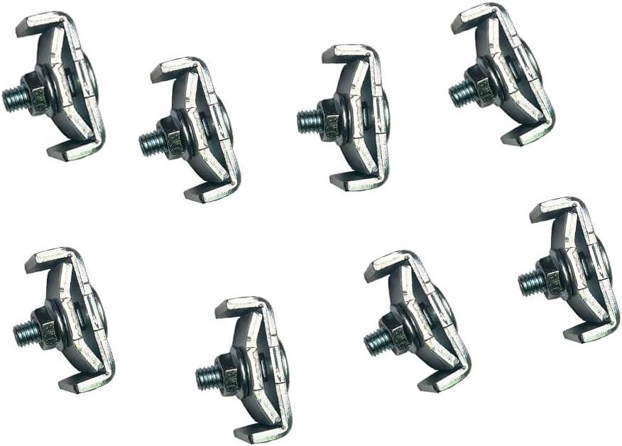 Quest Manufacturing Cable Tray Coupler, Pack of 8 Pcs, Zinc (CT0001-03-8),Silver