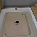 VEVOR Rectangle Vessel Sink, 19" x 14.7" Countertop, White Ceramic Above Counter, Modern Style, Bright and Elegant, Well-Packaged for Bathroom, Hotel, Toilet, RV