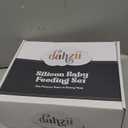 6-Piece Silicone Baby Feeding Set Non-Slip Suction Plate, Bowl, Spoon, Fork, Cup, Bib. BPA-Free, Dishwasher & Microwave Safe for Babies & Toddlers