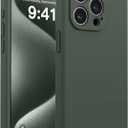 AOTESIER Magnetic for iPhone 15 Pro Case, Upgraded Full Camera Protection | Food Grade Silicone | MagSafe Compatible | Shockproof Protective Phone Case with Anti-Scratch Lining, Alpine Green