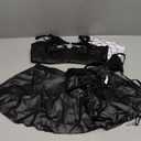 Women's Lingerie Set - Sexy Garter Belt with Thin Cups, Breathable Fabric, Open Back, 3-Piece Outfit S