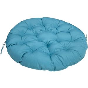 Water Resistant Papasan Cushion, Rocker Chair Pads, Hammock Seating Cushion for Hanging Egg Chair Folding Garden Sofa Patio Garden Swing Chair Peacock Blue Round 24"