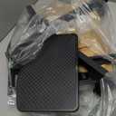 Rfiver Mobile TV Stand for 2360 Inch LCD LED Flat/Curved Panel Screen TVs up to 88 lbs, Rolling TV Stand with Adjustable Shelf & Tilt, Portable Floor Stand on Wheels for Bedroom, Living Room, Office